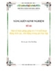 Sáng kiến kinh nghiệm đề: Một số biện pháp giúp trẻ 3-4 tuổi hoạt động tích cực, chủ động trong góc học tập