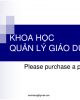 Bài giảng Khoa học Quản lý giáo dục 2
