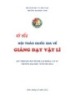 Kỷ yếu: Hội thảo quốc gia về giảng dạy Vật lý