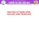 Bài giảng Giáo dục kỹ năng sống cho học sinh trung học - ĐH Quốc gia Hà Nội