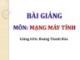 Bài giảng môn Mạng máy tính: Chương 1 - Hoàng Thanh Hòa