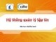 Bài giảng môn học Hệ điều hành: Hệ thống quản lý tệp tin (ĐH Khoa học tự nhiên)