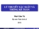 Bài giảng Lý thuyết xác suất và thống kê toán: Chương 1- Mai Cẩm Tú