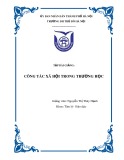 Tập bài giảng Công tác xã hội trường học - Nguyễn Thị Thúy Hạnh