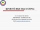 Bài giảng Kinh tế học đại cương: Chương 1 - Hoàng Thu Hương