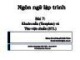 Bài giảng Ngôn ngữ lập trình - Bài 7: Khuôn mẫu (Template) và thư viện chuẩn (STL)