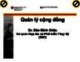 Bài giảng Quản lý cộng đồng - Đào Minh Châu