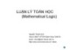Bài giảng Luận lý Toán học (Mathematical Logic): Chương 0 - Nguyễn Thanh Sơn