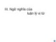 Bài giảng Luận lý Toán học (Mathematical Logic): Chương 3 (phần 3) - Nguyễn Thanh Sơn
