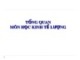 Bài giảng Kinh tế lượng - Tổng quan môn học Kinh tế lượng