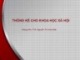 Bài giảng Thống kê cho khoa học xã hội: Bài 2 - ThS. Nguyễn Thị Xuân Mai