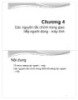 Bài giảng Tương tác người máy và giao diện đồ họa (Human-Computer Interaction and Graphical Interface) - Chương 4: Các nguyên tắc chính trong giao tiếp người dùng - máy tính