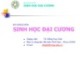 Bài giảng Sinh học đại cương:  Chương 2 - TS. Đồng Huy Giới