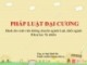 Bài giảng Pháp luật đại cương: Bài 5 - ThS. Ngô Minh Tín