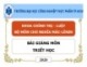 Bài giảng môn Triết học - Chương 4: Nhận thức luận 