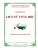 Bài giảng Lịch sử Toán học