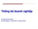 Bài giảng Thống kê doanh nghiệp: Chương 1 - Phan Thị Thu Hương