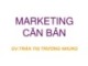 Bài giảng Marketing căn bản - ThS. Trần Thị Trương Nhung