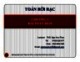 Bài giảng Toán rời rạc: Chương 3 - Dr. Ngô Hữu Phúc
