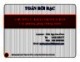 Bài giảng Toán rời rạc: Chương 1.3 - Dr. Ngô Hữu Phúc