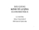 Bài giảng Kinh tế lượng: Chương 2 - Lê Anh Đức
